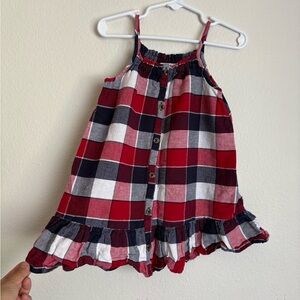 Old Navy girls gingham dress